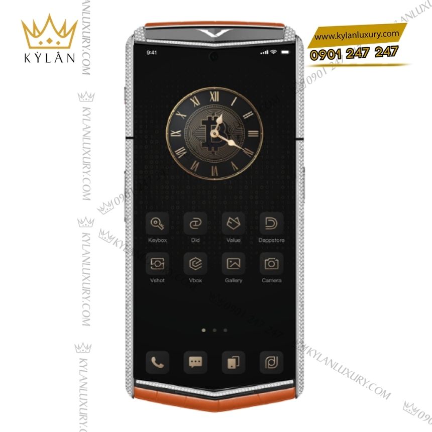 Kỳ Lân Luxury vertu agent q alligator silver full diamond radiant phoenix 3 Điện thoại Vertu Agent Q Radiant Phoenix Alligator Silver Diamond 1TB
