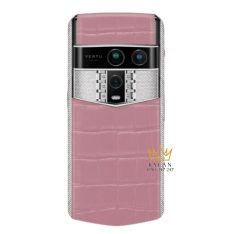 Điện thoại Vertu Agent Q Alligator Silver Full Diamond Radiant Sakura Pink 1TB