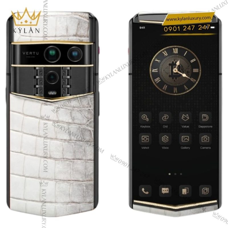 Điện thoại Vertu Agent Q Himalaya Alligator Quint Gold Diamond 1TB