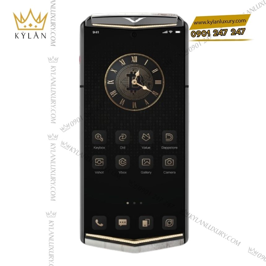 Kỳ Lân Luxury vertu agent q himalaya alligator quint gold diamond 1tb 3 Điện thoại Vertu Agent Q Himalaya Alligator Quint Gold Diamond 1TB