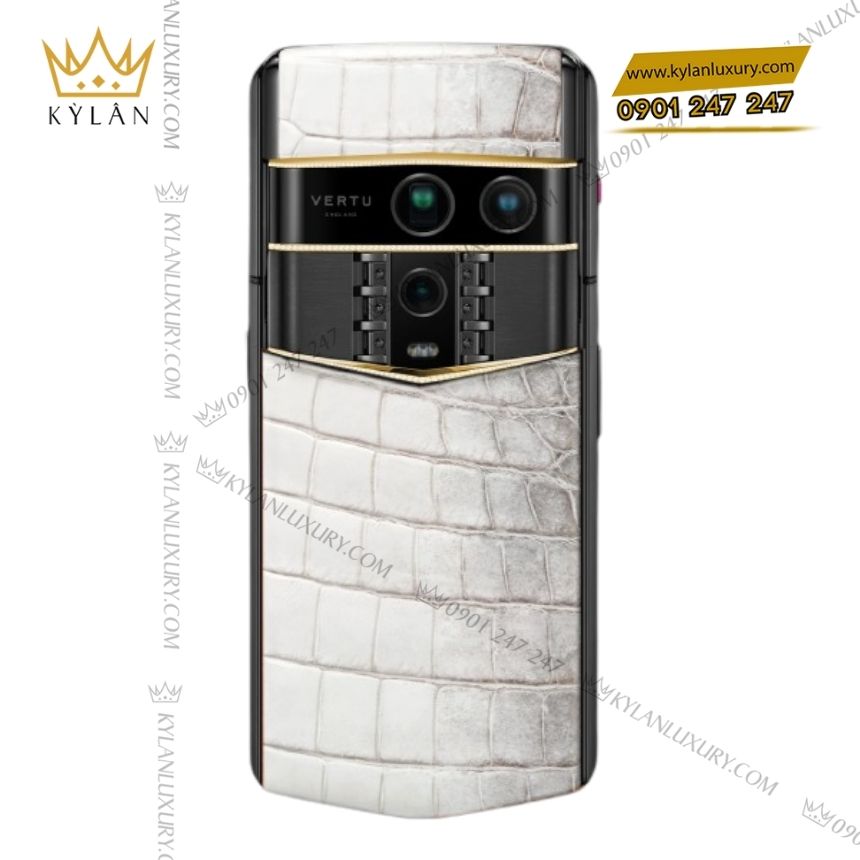 Kỳ Lân Luxury vertu agent q himalaya alligator quint gold diamond 1tb 4 Điện thoại Vertu Agent Q Himalaya Alligator Quint Gold Diamond 1TB