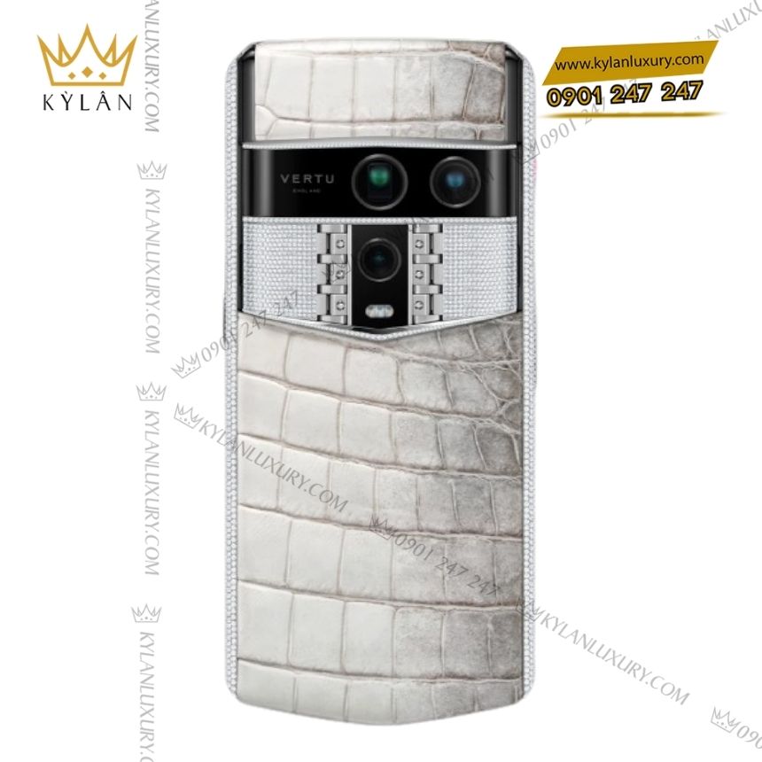Kỳ Lân Luxury vertu agent q himalaya silver full diamond 1tb 4 Điện thoại Vertu Agent Q Himalaya Silver Full Diamond 1TB