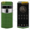 Đồng hồ Vertu Agent Q Alligator Silver Full Diamond Bamboo Green 1TB