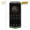 Đồng hồ Vertu Agent Q Alligator Silver Full Diamond Bamboo Green 1TB