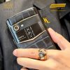 Điện thoại Vertu Aster P Alligator custom vàng hồng đính kim cương