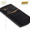Điện thoại Vertu Aster P Alligator custom vàng hồng đính kim cương