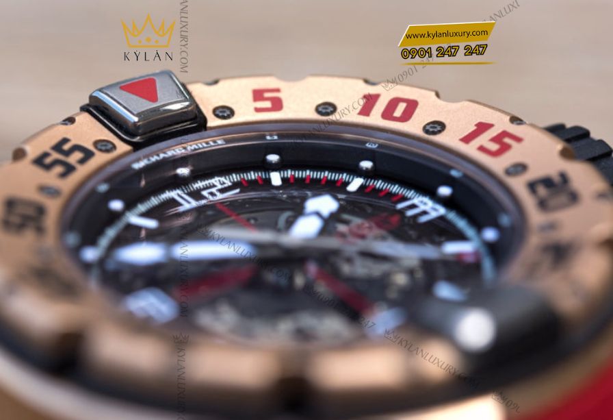 Kỳ Lân Luxury 8 Richard Mille RM 028 Diver Red Gold vàng nguyên khối
