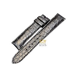 Dây đồng hồ Chopard da cá sấu đen