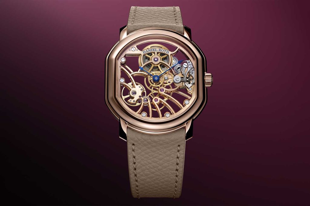 Đồng hồ Daniel Roth Extra Plat Rose Gold Skeleton 2 Đồng hồ Daniel Roth Extra Plat Rose Gold Skeleton