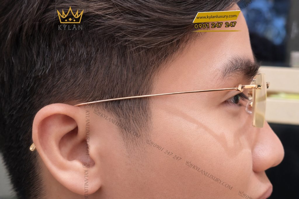 Mắt kính vàng hồng Au750 6 Mắt kính vàng hồng Au750