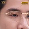 Mắt kính vàng hồng Au750