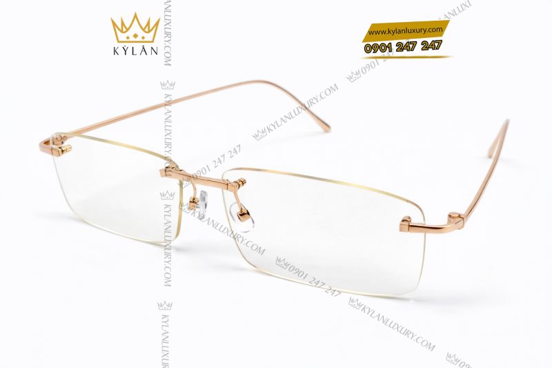 Mắt kính vàng hồng Au750