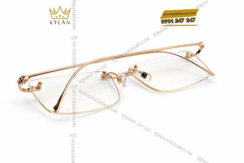 Mắt kính vàng hồng Au750