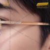 Mắt kính vàng hồng Au750 đính kim cương