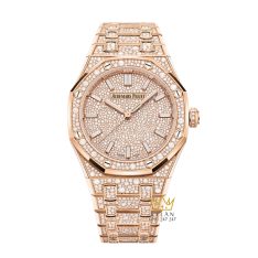 Đồng hồ Audemars Piguet Royal Oak vàng hồng kim cương 34mm