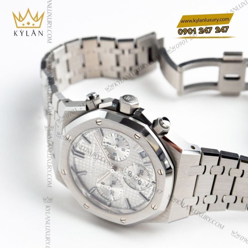 Đồng hồ Audemars Piguet Royal Oak Chronograph 41mm thép mặt bạc