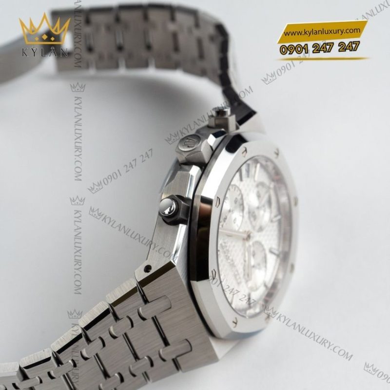 Đồng hồ Audemars Piguet Royal Oak Chronograph 41mm thép mặt bạc