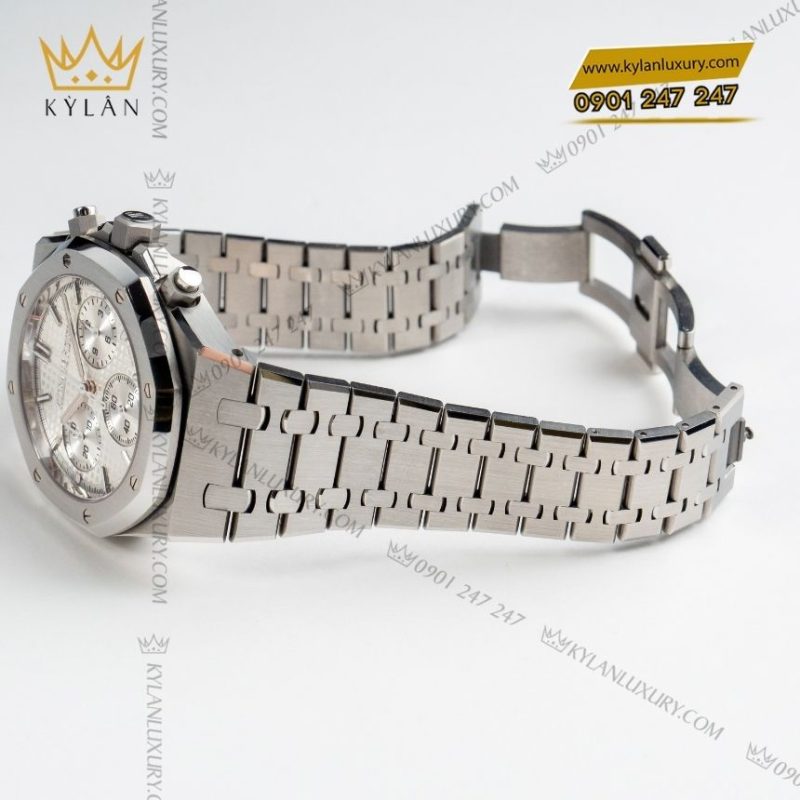 Đồng hồ Audemars Piguet Royal Oak Chronograph 41mm thép mặt bạc
