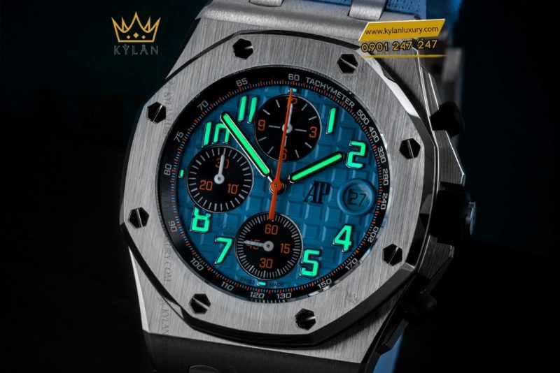 Đồng hồ Audemars Piguet Royal Oak Offshore Chronograph mặt số xanh 42mm
