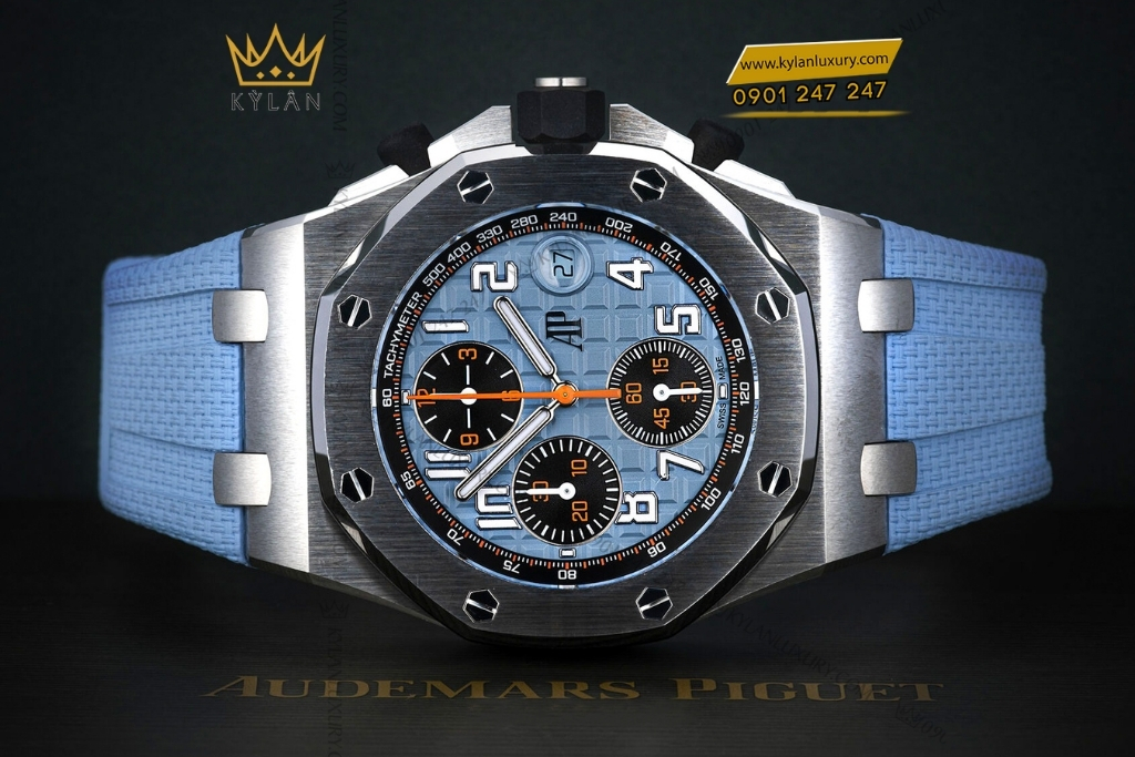 Kỳ Lân Luxury audemars piguet royal oak offshore 26238st oo a340ca 01 3 Đồng hồ Audemars Piguet Royal Oak Offshore Chronograph mặt số xanh 42mm