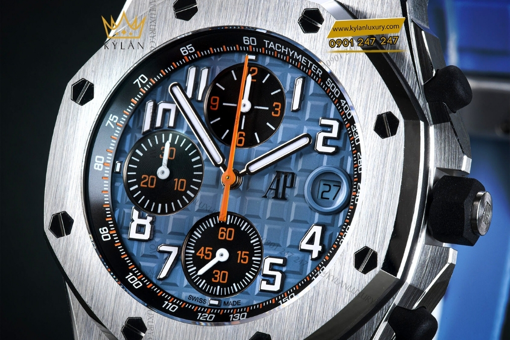 Kỳ Lân Luxury audemars piguet royal oak offshore 26238st oo a340ca 01 9 Đồng hồ Audemars Piguet Royal Oak Offshore Chronograph mặt số xanh 42mm
