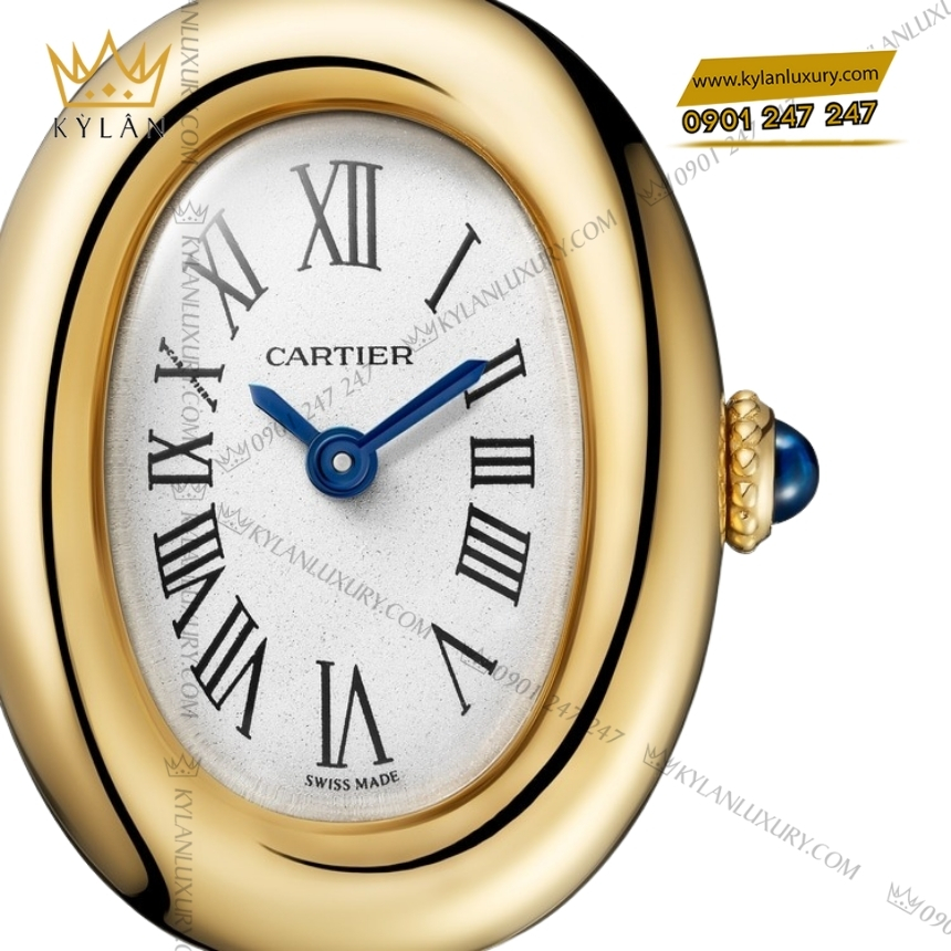 Kỳ Lân Luxury cartier baignoire vang vang 18k crwgba0045 2 Đồng hồ Cartier Baignoire vàng vàng 18K CRWGBA0045