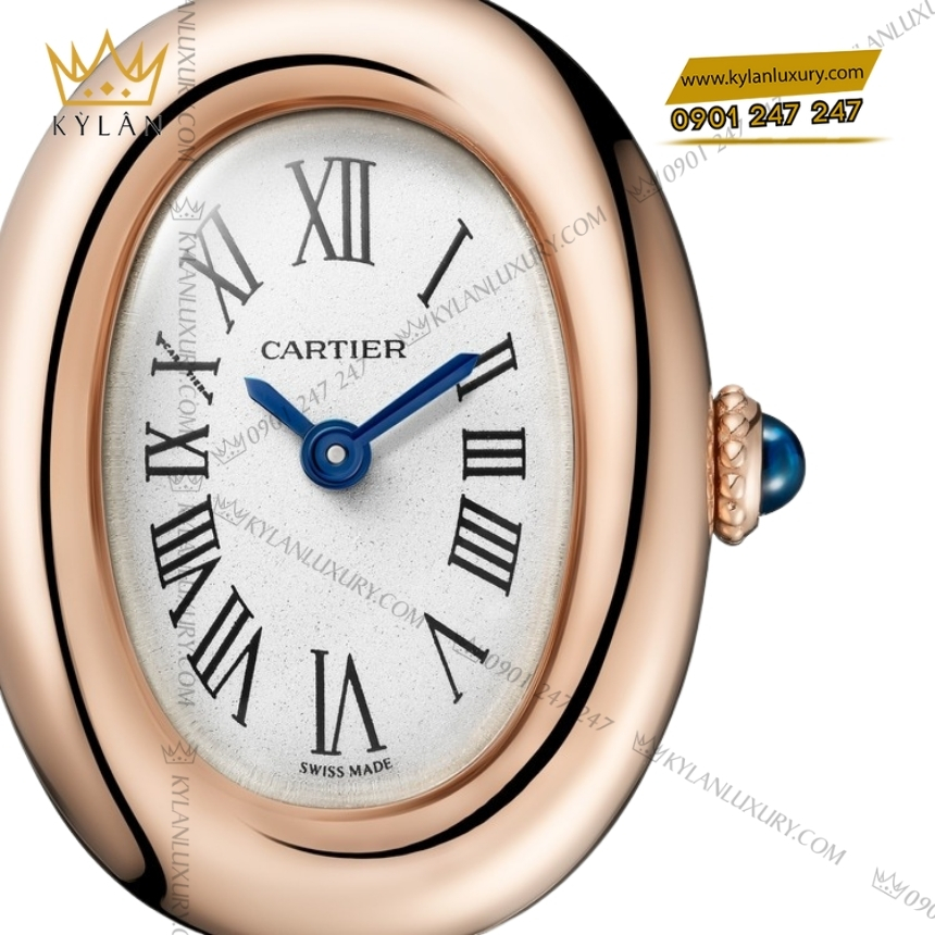 Kỳ Lân Luxury cartier baignoire wgba0048 vang hong 18k 4 Đồng hồ Cartier Baignoire vàng hồng WGBA0048