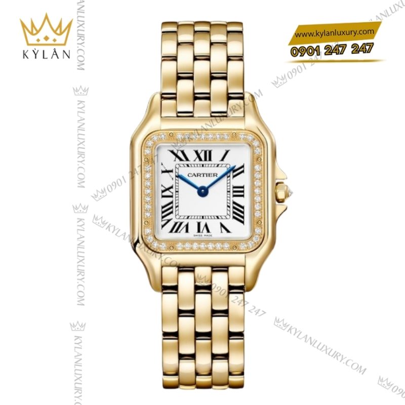 Đồng hồ Cartier Panthère vàng vàng kim cương CRWJPN0085