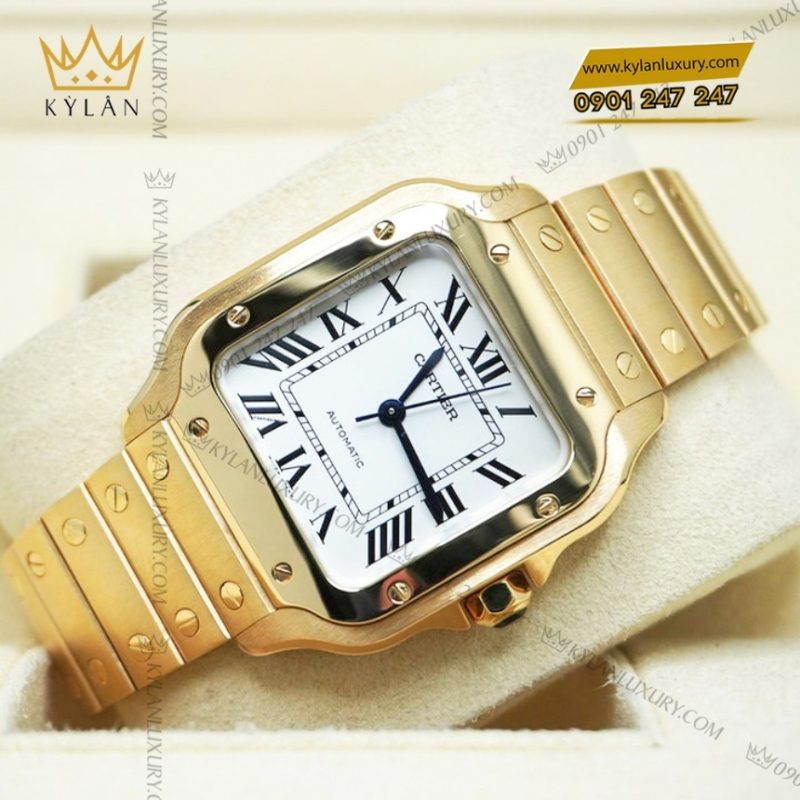Đồng hồ Cartier Santos de Cartier vàng vàng WGSA0030