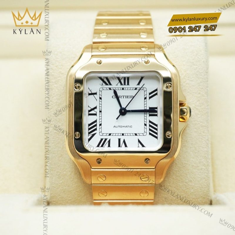 Đồng hồ Cartier Santos de Cartier vàng vàng WGSA0030
