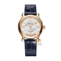 Đồng hồ Chopard Happy Sport vàng hồng mặt số bạc 275378-5001