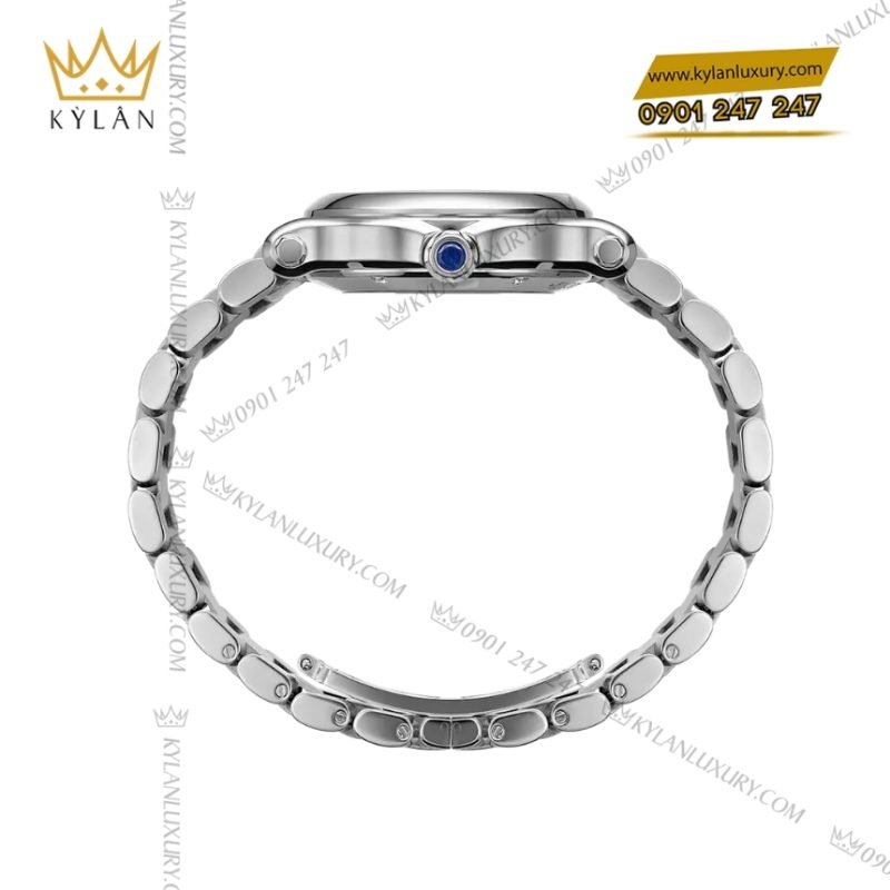 Đồng hồ Chopard Happy Sport mặt bạc kim cương 278608-3002