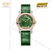 Đồng hồ Chopard Happy Sport mặt xanh lá kim cương 278573-6032