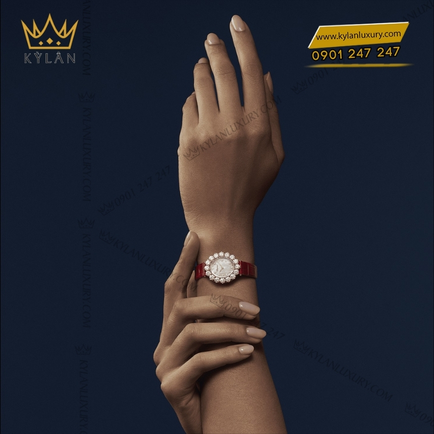 Kỳ Lân Luxury chopard lheure du diamant 13a393 5106 6 Đồng hồ Chopard L’Heure du Diamant vàng hồng với kim cương 13A393-5106