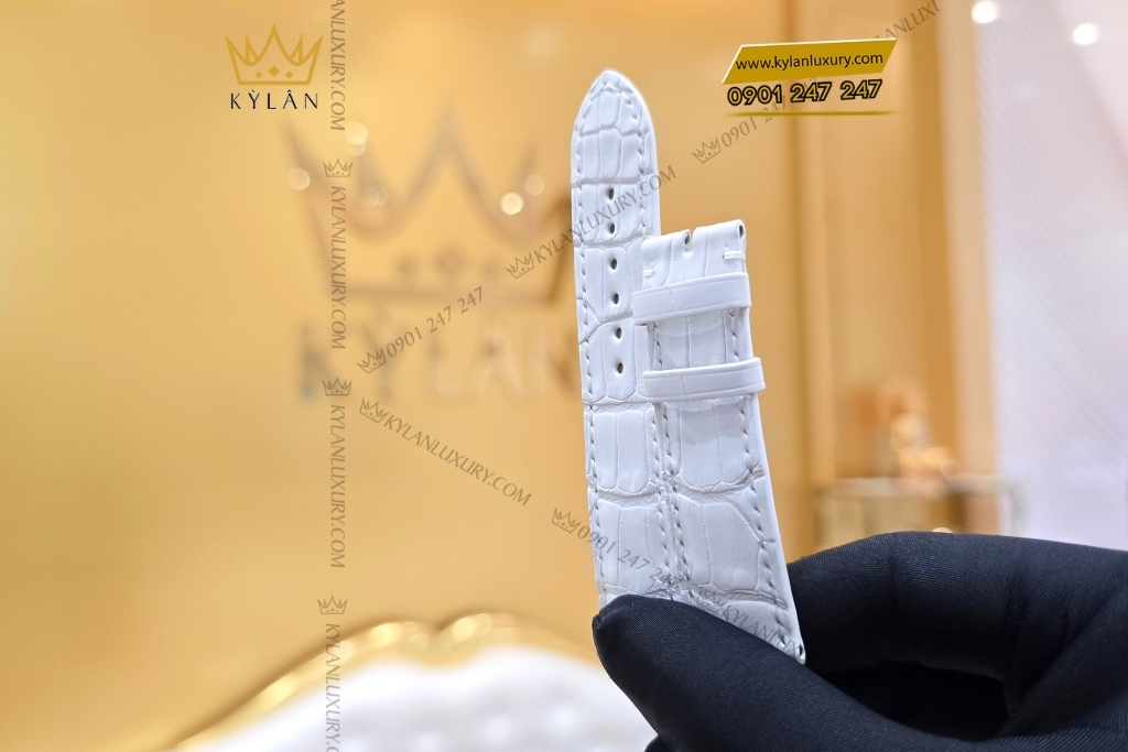 Kỳ Lân Luxury day dong ho chopard da ca sau trang 11 Dây đồng hồ Chopard da cá sấu trắng