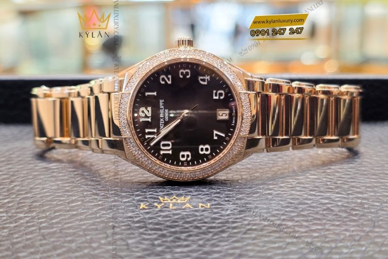 Đồng hồ Patek Philippe Twenty~4 mặt nâu sunburst 7300/1200R-001