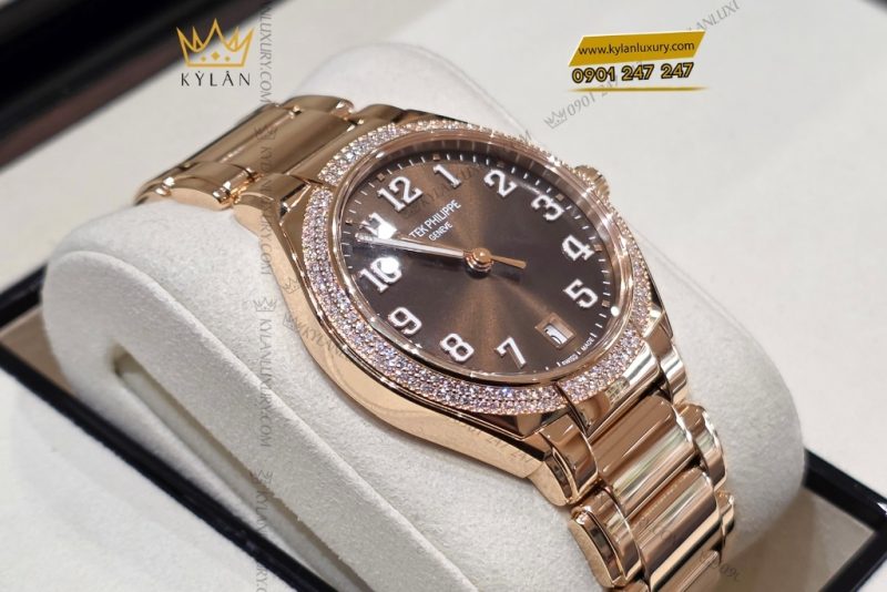 Đồng hồ Patek Philippe Twenty~4 mặt nâu sunburst 7300/1200R-001