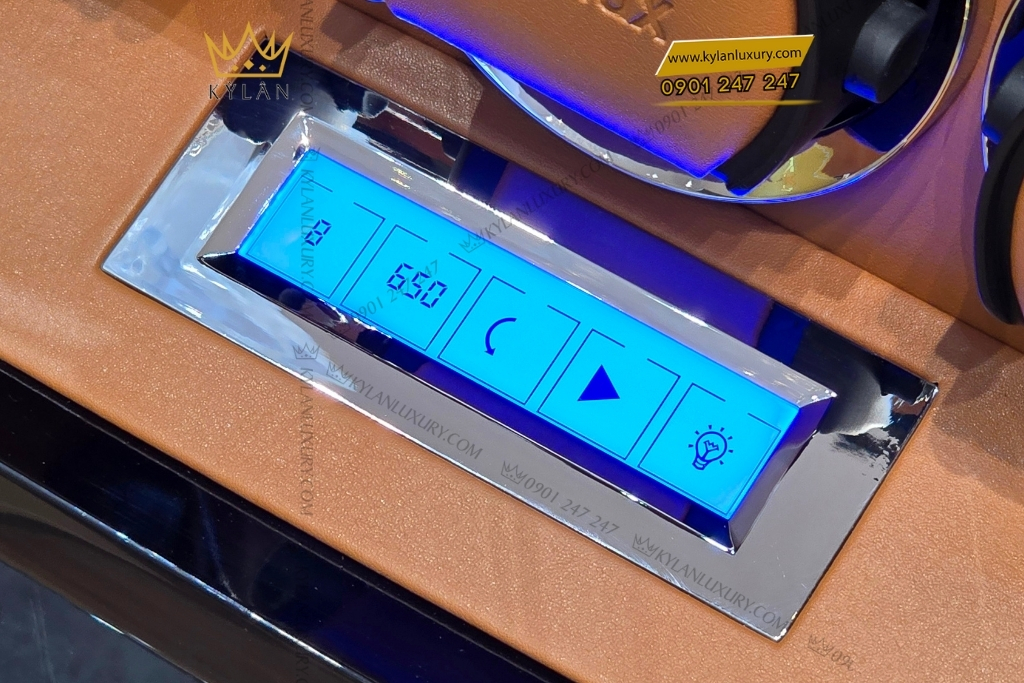 Kỳ Lân Luxury hop xoay dong ho driklux 9 ngan khoa van tay 5 Hộp xoay đồng hồ Driklux 9 ngăn khóa vân tay