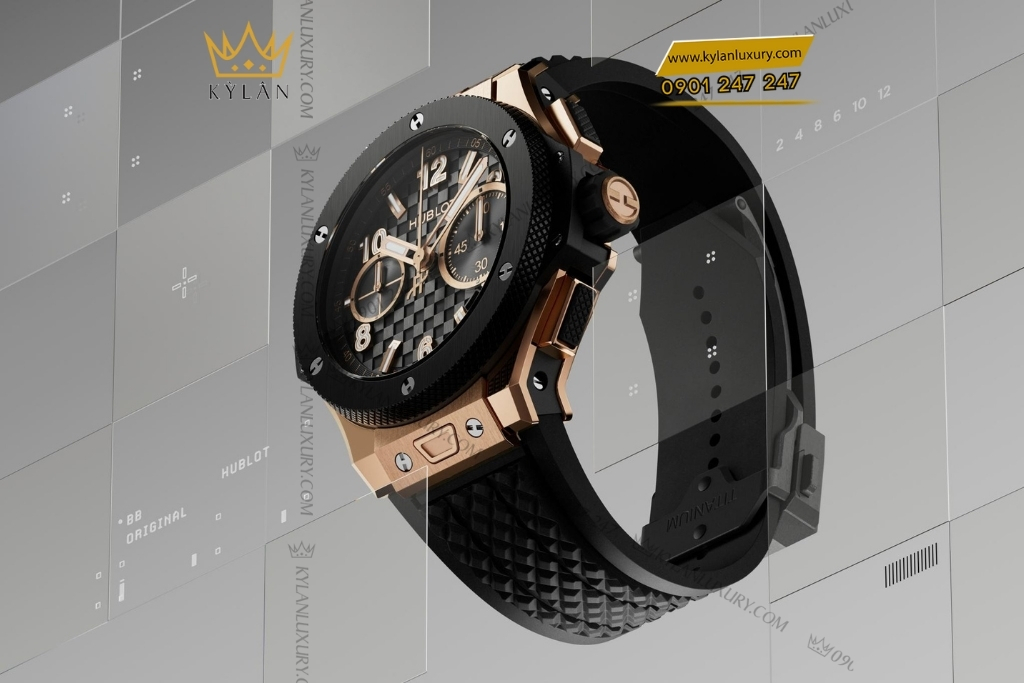 Kỳ Lân Luxury hublot big bang original unico king gold ceramic 43mm 2 Đồng hồ Hublot Big Bang Original Unico King Gold Ceramic 43mm