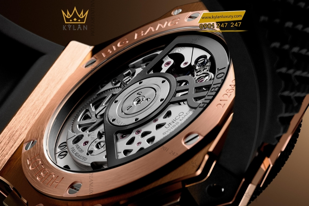 Kỳ Lân Luxury hublot big bang original unico king gold ceramic 43mm 3 Đồng hồ Hublot Big Bang Original Unico King Gold Ceramic 43mm