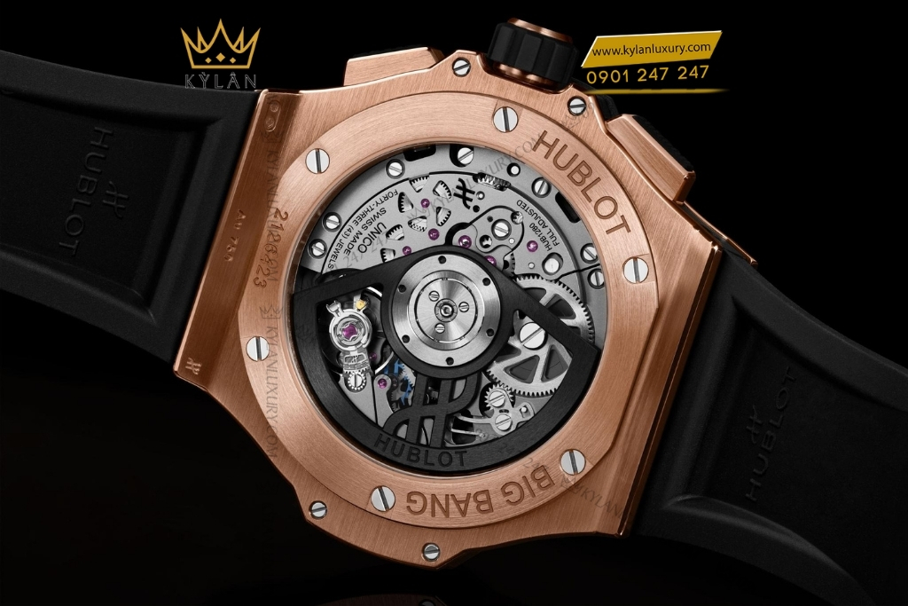 Kỳ Lân Luxury hublot big bang original unico king gold ceramic 43mm 5 Đồng hồ Hublot Big Bang Original Unico King Gold Ceramic 43mm