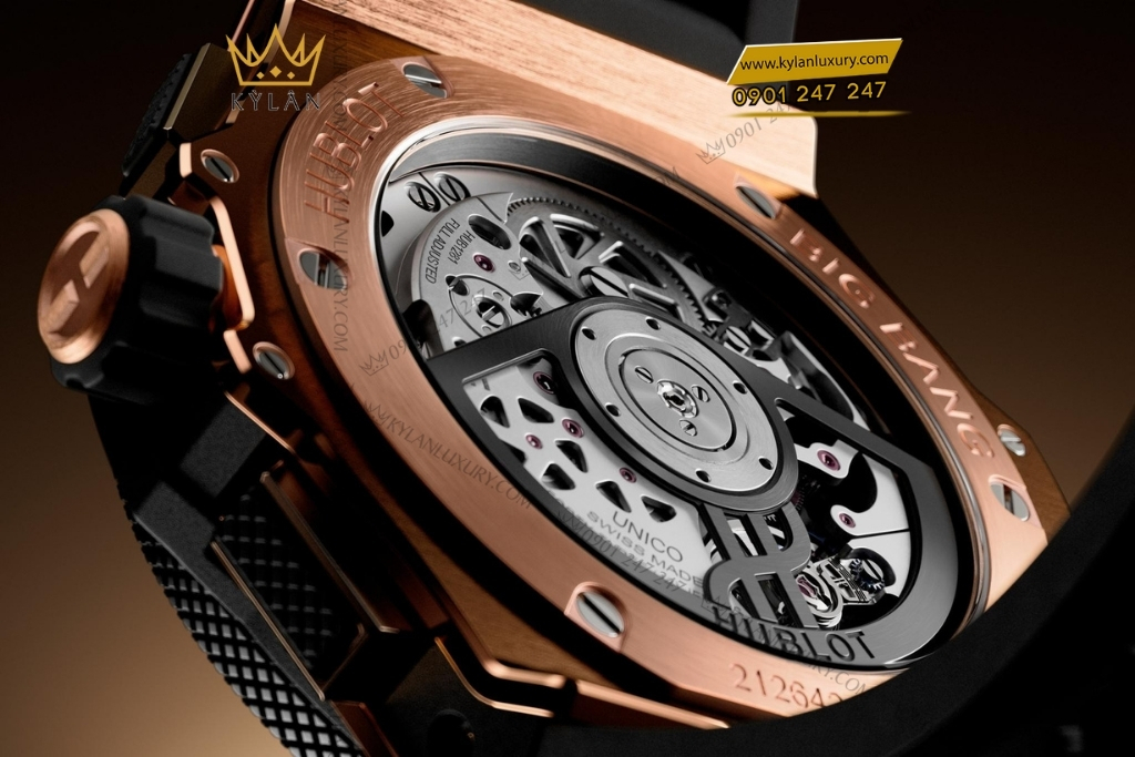 Kỳ Lân Luxury hublot big bang original unico king gold ceramic 43mm 9 Đồng hồ Hublot Big Bang Original Unico King Gold Ceramic 43mm