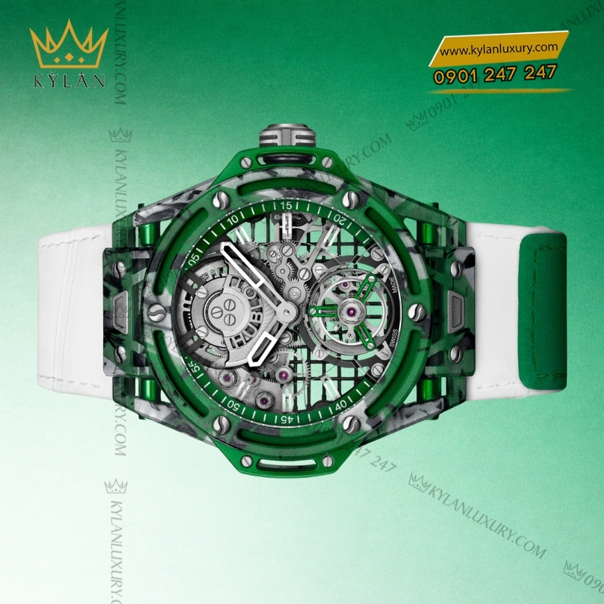 Kỳ Lân Luxury hublot big bang tourbillon novak djokovic goat edition green 44mm 5 Đồng hồ Hublot Big Bang Tourbillon Novak Djokovic GOAT Edition Green 44mm