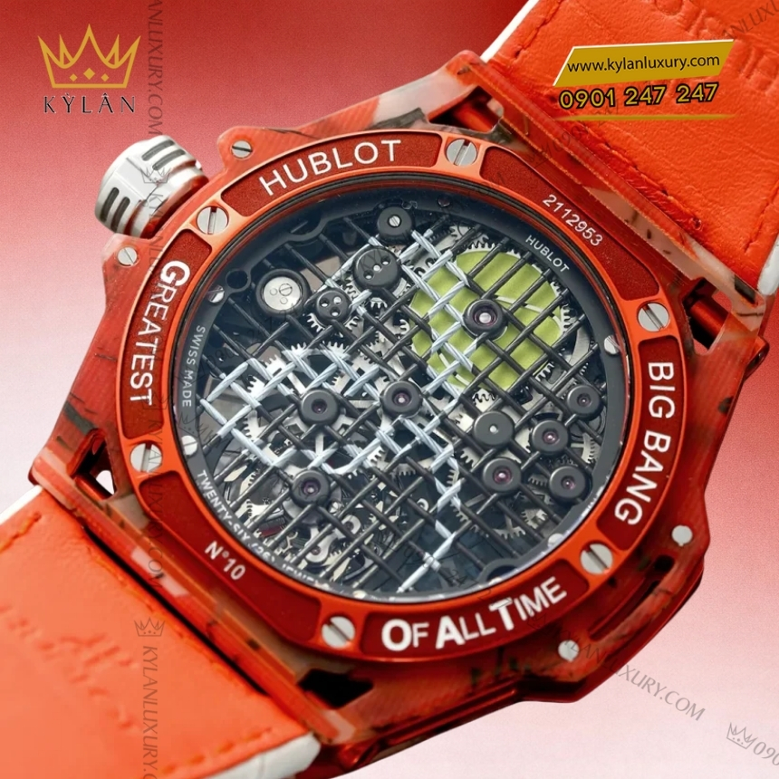Kỳ Lân Luxury hublot big bang tourbillon novak djokovic goat edition orange 44mm 10 Đồng hồ Hublot Big Bang Tourbillon Novak Djokovic GOAT Edition Orange 44mm