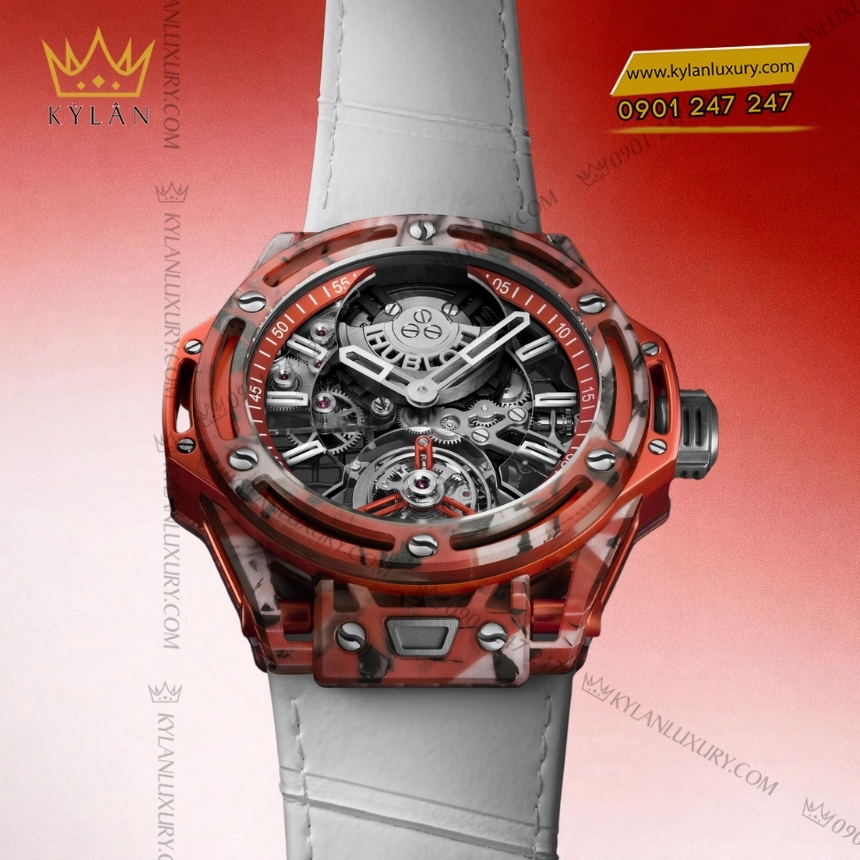 Kỳ Lân Luxury hublot big bang tourbillon novak djokovic goat edition orange 44mm 4 Đồng hồ Hublot Big Bang Tourbillon Novak Djokovic GOAT Edition Orange 44mm