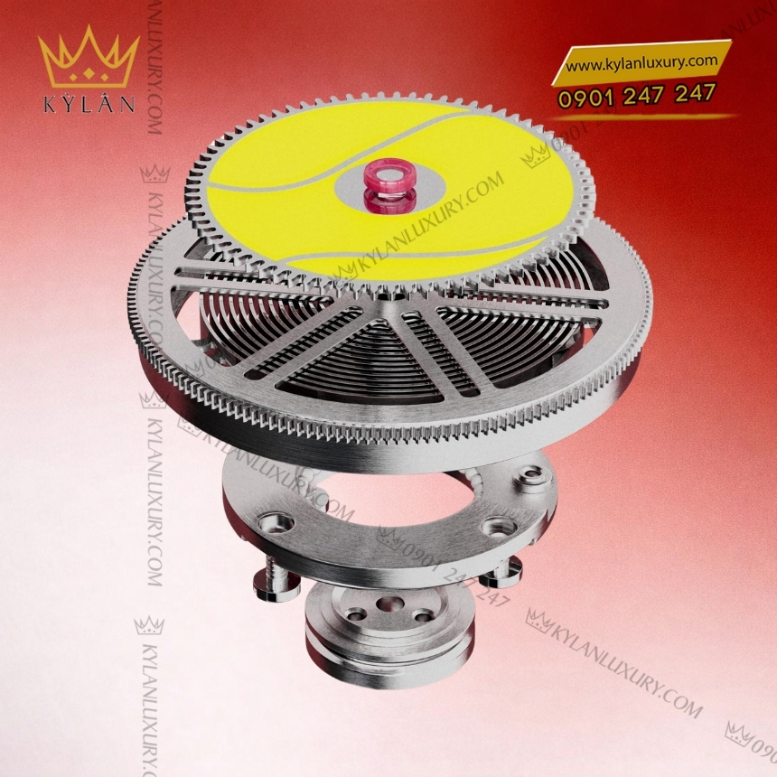 Kỳ Lân Luxury hublot big bang tourbillon novak djokovic goat edition orange 44mm 5 Đồng hồ Hublot Big Bang Tourbillon Novak Djokovic GOAT Edition Orange 44mm