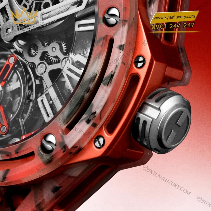 Kỳ Lân Luxury hublot big bang tourbillon novak djokovic goat edition orange 44mm 6 Đồng hồ Hublot Big Bang Tourbillon Novak Djokovic GOAT Edition Orange 44mm
