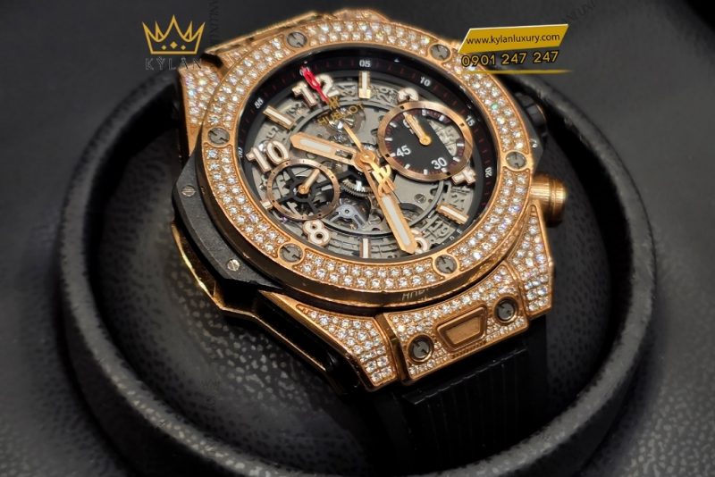 Đồng hồ Hublot Big Bang Unico King Gold Pavé 42mm