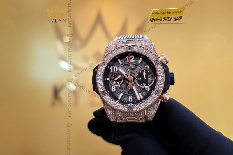 Đồng hồ Hublot Big Bang Unico King Gold Pavé 42mm