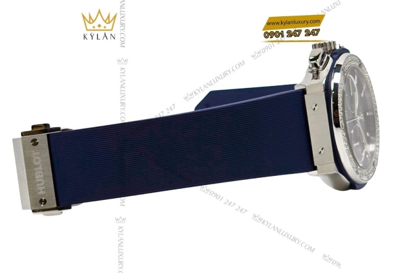 Đồng hồ Hublot Classic Fusion Chronograph Titanium Blue custom vành kim 45mm